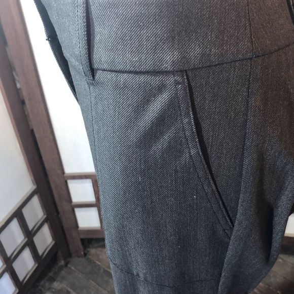 Ann Taylor loft charcoal Marisa trouser sz 6 / four pockets/ zipper/ belt loops - Picture 4 of 14